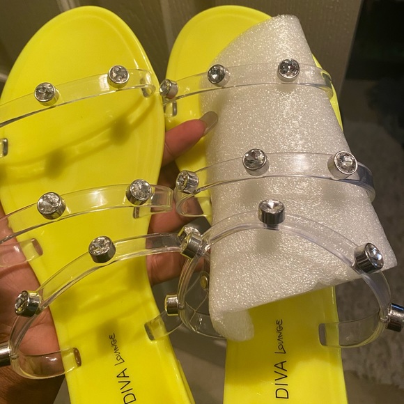 Neon jewel sandals - Picture 3 of 4